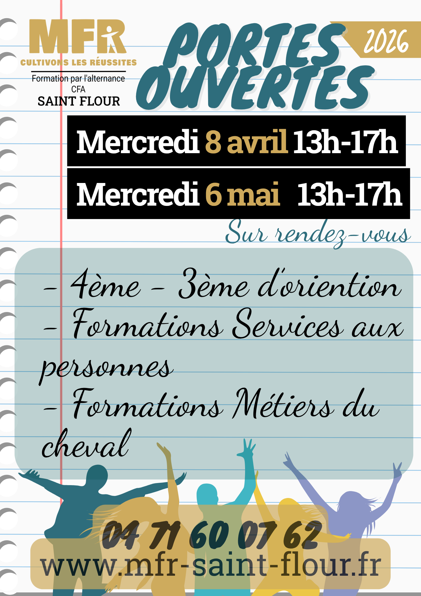 AFFICHE DE présentation de nos portes ouvertes